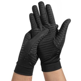 de Compresión de Cobre de Dedo Completo, de Artritis de Cobre para Mujeres Y Hombres, Alivian el Dolor de Artritis, Hinchazón Y Reumatoide, Y Apoyo Diario para las Manos(XL)