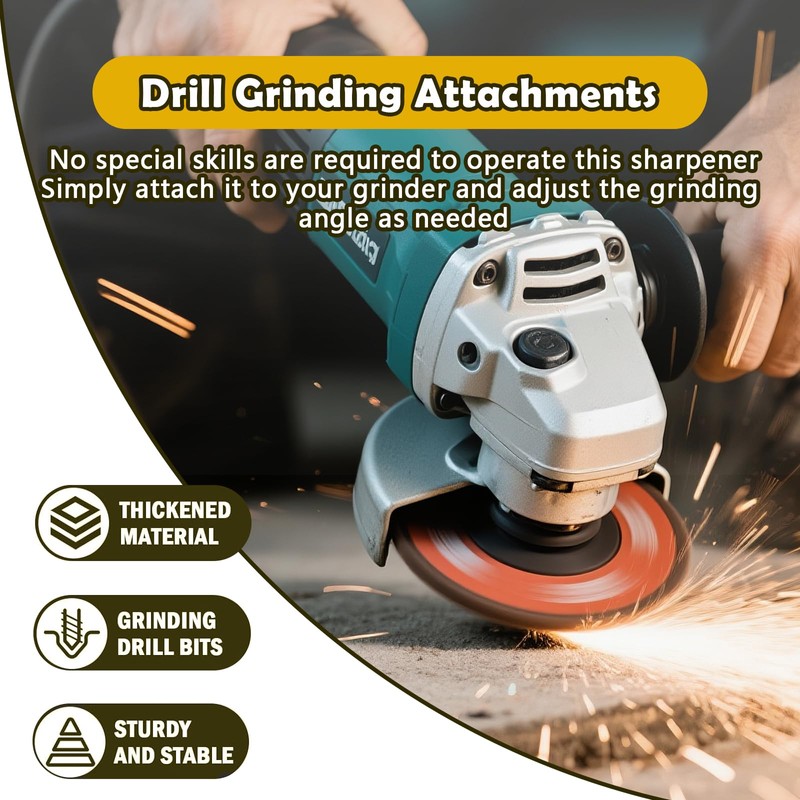 2 Pack Drill Bit Sharpener for All Bits - Multipurpose