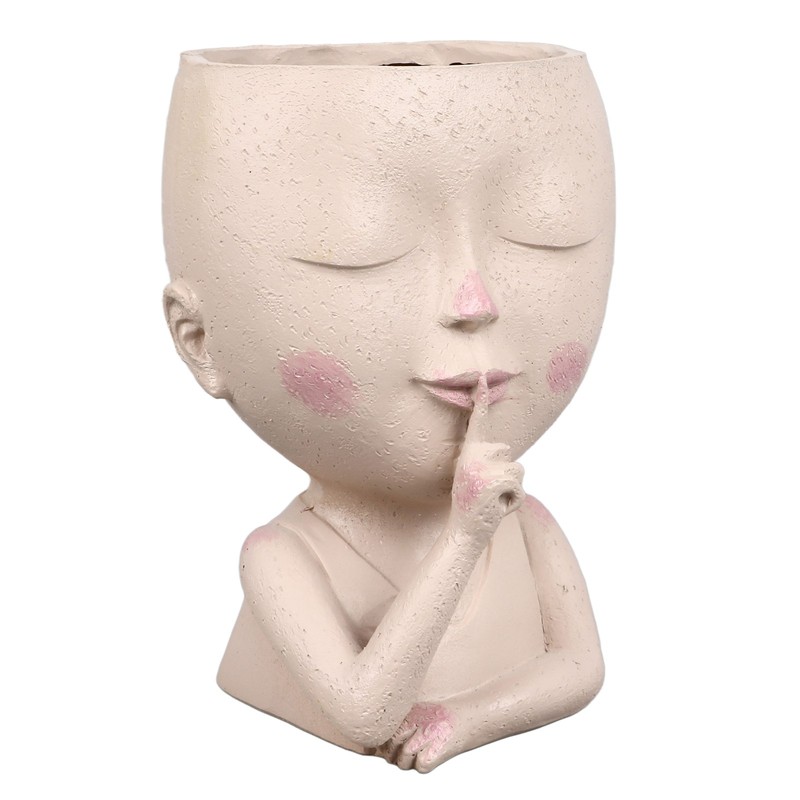 Face Flower Pot Head Planter Pot Cute Resin Succulent Planter