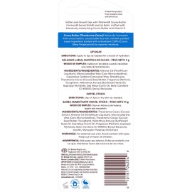 Palmer's Cocoa Butter Formula Duo-Pack Labial con Manteca de Cacao y Vitamina E, Bálsamo Protector Labial 4g y Swivel Stick Barra Humectante 14g, 48 Horas de Humectación, Dermatológicamente Probado