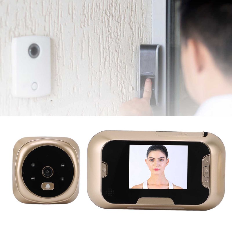 Peephole Camera Automatic Photo Taking 120° Viewing Angle Infrared Night
