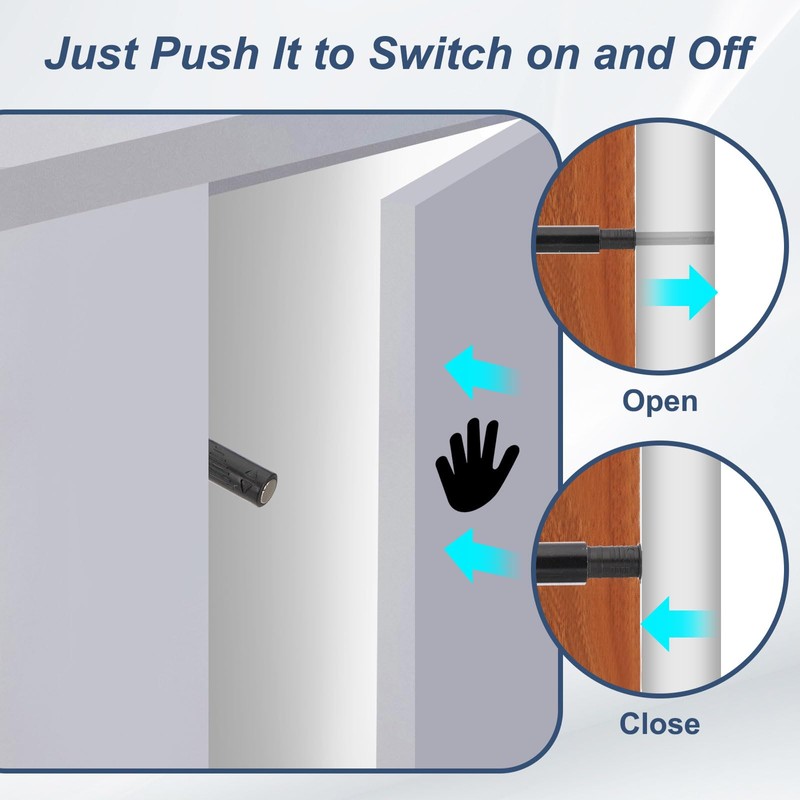 PATIKIL Magnetic Push Latches, 4 Pcs Push to Open Door