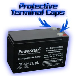 PowerStar 12V 9AH Sealed Lead Acid (SLA) Battery for UB1280 Compatible with APC SmartUPS 1400RM 2200RM3U