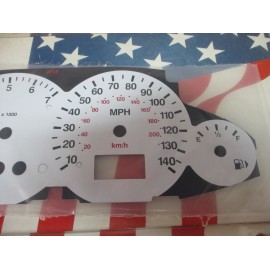 MAC NEW 2000 2001 2002 2003 FORD FOCUS WHITE GAUGE FACE 140 MPH MAC 2114
