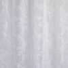 DII Translucent Lace Shower Curtain, 72x72, Flower Blossom White