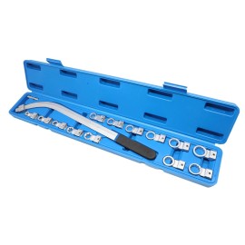 DPTOOL 15PC Universal Auxiliary Idler Belt Tensioner Pulley Removal Tool Kit Serpentin