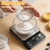 Waterproof Kitchen Scale, 10kg/22lb Food Scale Precisely Measures Grams and