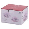 Set 2 tazzine caffè con piattino 100 ml in porcellana,