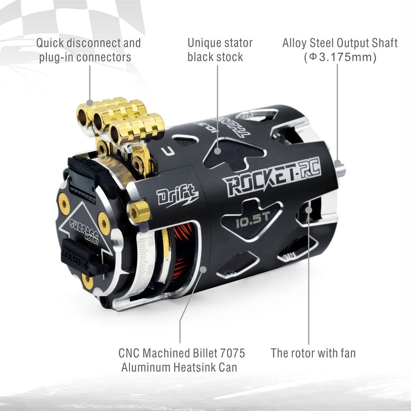 Surpass Hobby Thunder Power 540 Drift Sensored Blrushless Motor High-Torque
