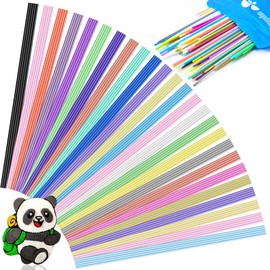 Yungden 250PCS 3D Pen Filament Refills Pack for 3Doodler Start+ Pen, 25 Colors 2.5mm PCL Low Temperature 3D Pencil Filaments, Not Compatible with Other 3D Pens