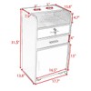 ZJMTOCYU Organize Your Salon with Compact Styling Station, 2 Drawers,
