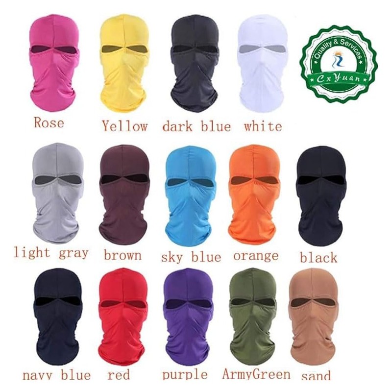 Generic 3PCS Thermal Full Face Masks Running for Adult Weather
