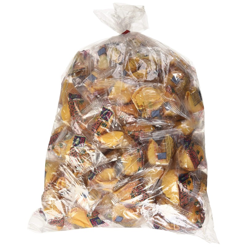 100 Pcs Fortune Cookies Fresh Single Wrap(golden Bowl)