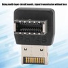Right Angle USB Type E Adapter, Front Panel Header Male