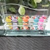 Cidinge 60 Pcs Mini Resin Ducks Luminous Tiny Ducks Miniature
