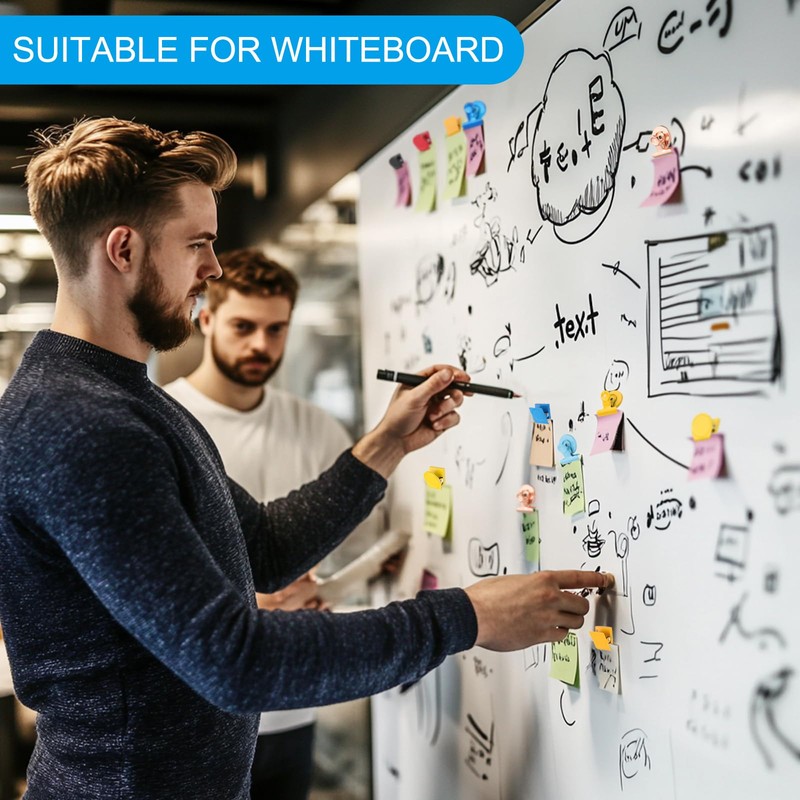 PATIKIL 31mm Round Magnetic Clips, 48Pcs Stainless Steel Refrigerator Magnet