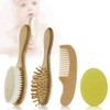 LXLUOO Baby Hair Brush and Comb Set for Newborn -