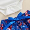 FIOMVA My First 4th of July Baby Girl Outfit Newborn