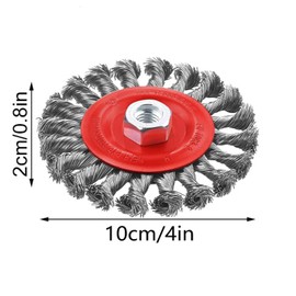 Weed Brush Cutter, Professional Weed Brush for Brush Cutter, Wire Brush Cutter, Weed Effectively Removal, 4 Inch