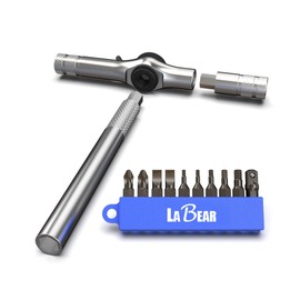 LABEAR-Multi-Function Cycling Bicycle Multitool Repair Kits - Bike Tool Set - Great for Mountain & Road Bikes - Use as Screwdriver or Wrench (12 in 1-T)