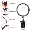 iHomeBlinds Clip Stainless Steel Openable Circle Hooks Curtain Clips, 30