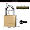 Master Lock 575EURD Thick Brass Body Padlock with Key Ideal