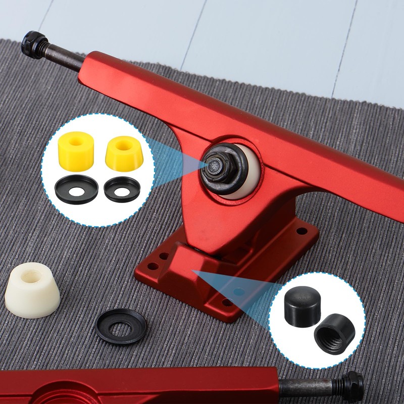 PATIKIL Skateboard Bushing 90A PU Longboard Truck Rebuild Kit Bushing