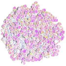 Cousin DIY White Iridescent 5mm Cupped Sequins, 800pc