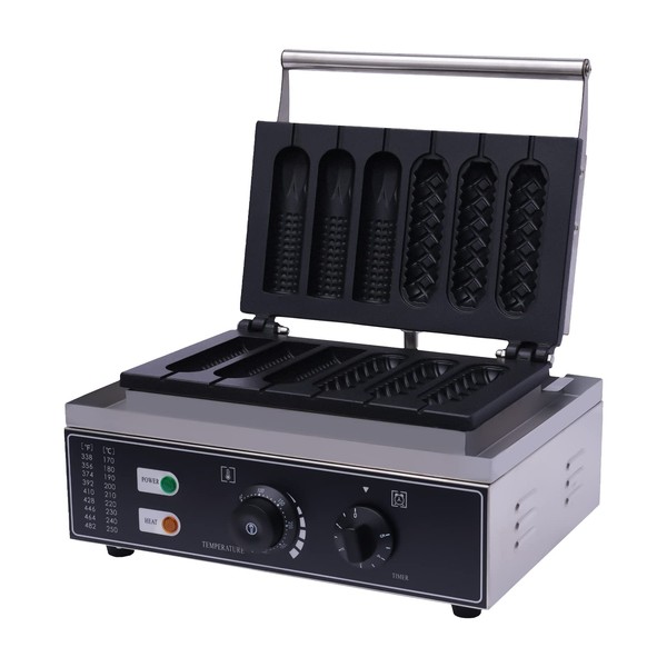 Waffle on a Stick Maker, Commercial Corn Dog Maker 1500W