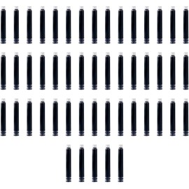 Cartuchos de tinta universales azul oscuro/negro/rojo (50/100 piezas) - Recambios para pluma estilográfica con capacidad de 0,9 ml y diámetro de 5 mm