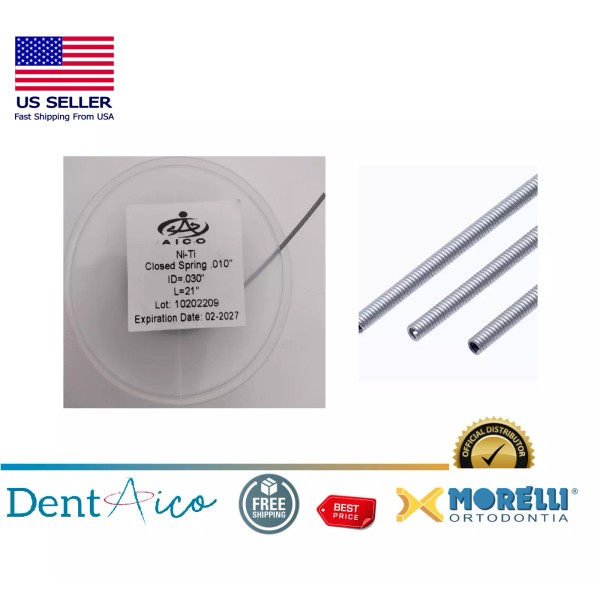 MORELLI SPRING NITI CLOSED SPOOL .010" DENTAL ORTHODONTIC DENTAICO