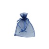 Ribbon Bazaar Sheer Organza Pouches - Navy 5" X 7"