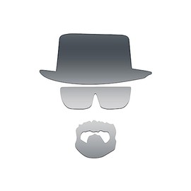 Breaking Chemistry Bad Science Sticker Vinyl Decal Notebook Car Window Laptop 4.5" x 5" (Silver)