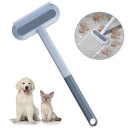 Redreo Tierhaarentferner Multifunktion langen Griff Fusselrolle für Hundehaare und Katzenhaare Wiederverwendbar, Fusselbürste für Tierhaar, für Sofa, Bett, Teppich, Kratzbaum