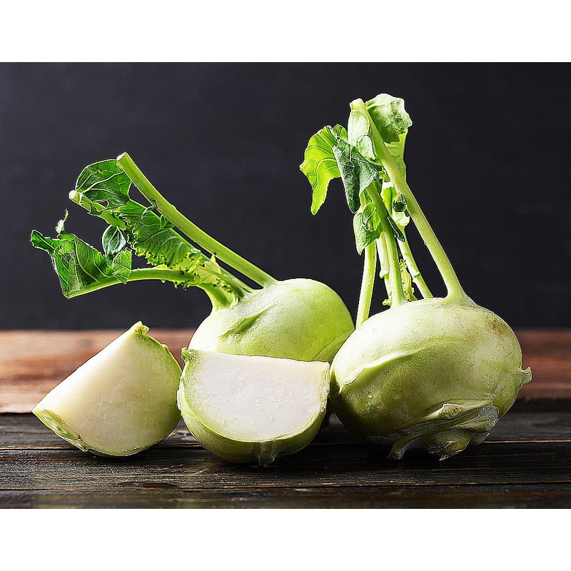 White Vienna Kohlrabi Seeds - Marde Ross & Co