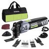 WORKPRO 400W Oscillating Multi-Tool, 6-Speed Corded Power Saw with LED