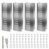 4-Pack Shipping Container Vents - Anodized Aluminum Louvered Vent Kit