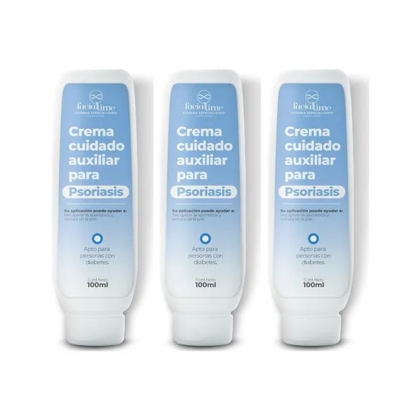 3 Pzas De Crema Psoriasis Hidratante, Contra La Irritación Neutra