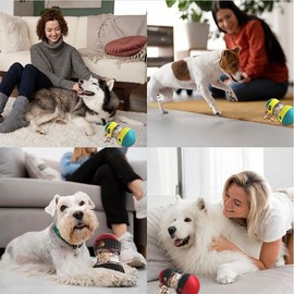 ZYJXLY Juguetes Interactivos para Perros,Juguetes educativos duraderos para Perros, Juguete dispensador de alimentación para Perros pequeños y medianos， para alimentación Lenta (Verde)