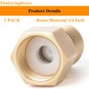 1/4 Inch Brass Check Valve, 1/4" Female to 1/4" male