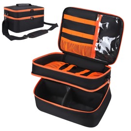 QWARVEL Smart Car Battery Charger Storage Bag, Protection Case for NOCO Automotive Charger, Portable Car Batteries Carry Organizer with Zipper for Car Battery Charger and Other Accessories, Bag Only