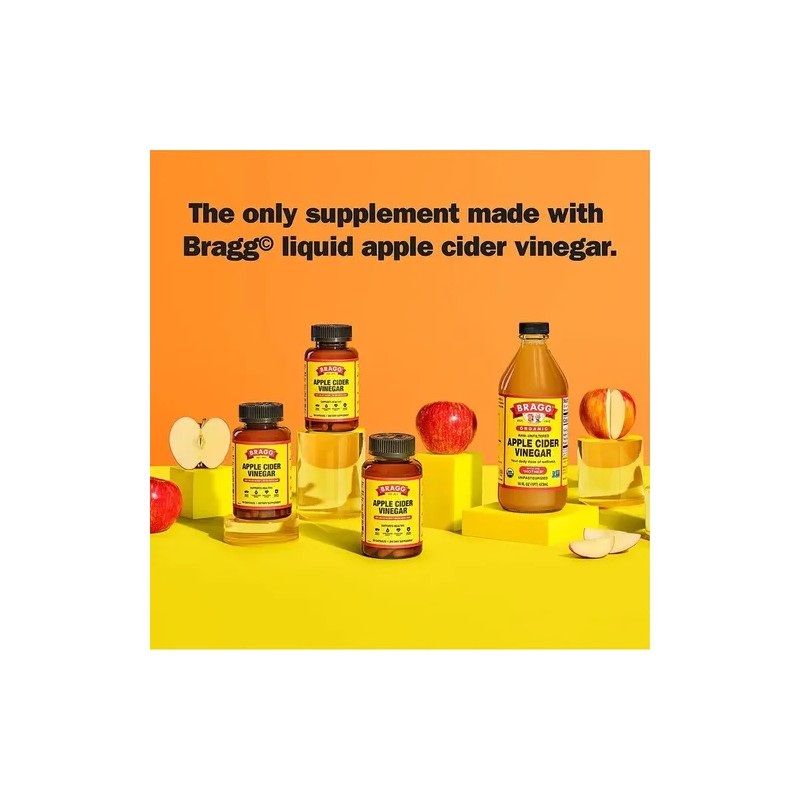 Bragg Cáp De Vinagre De Sidra Vitamina D3 Y Zinc