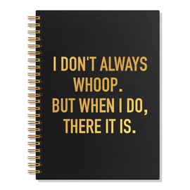 WUUCKOO I Don't Always Whoop Blank 80 Sheets 160 Pages Funny Spiral Notebook, Funny Journal Office Gifts for Coworker Colleague, Coworker Gifts for Men Women, New Job Gifts