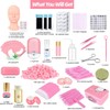 Lash Extension Kit Professional Eyelash Extensions Practice Set with Mannequin