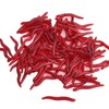 4cm 100pcs Soft Bait Set Realistic False Earthworm Worm Elastic
