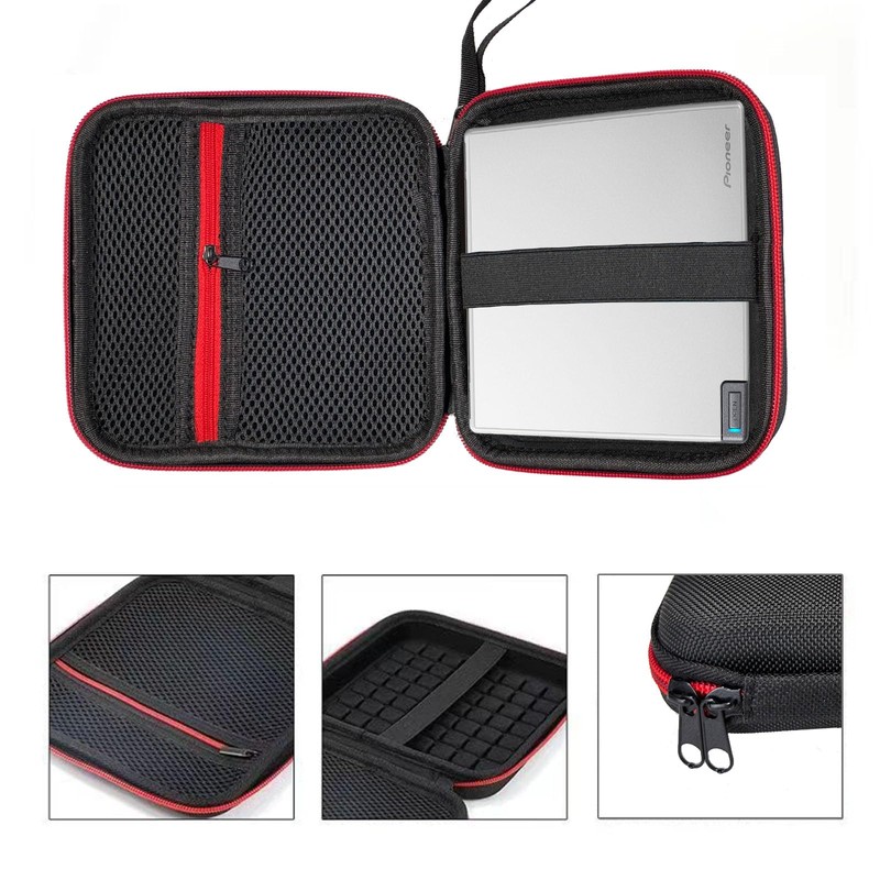External Drive Case Bag Compatible with Pioneer BDR-XD08BK/BDR-XD08GL/BDR-XD08SV/BDR-XD08MB-S/BDR-XD07B /BDR-XD07S/ BDR-XD07UHD/BDR