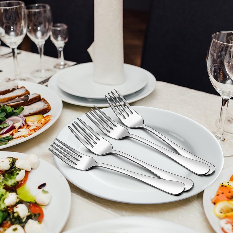 HaWare Stainless Steel Table Forks Set of 12, 20 cm