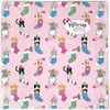 Stesha Party Pink Christmas Kitty Gift Wrapping Paper - Folded