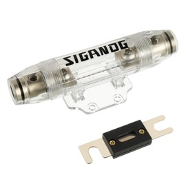 SIGANDG In-Line ANL Fuse Holder 0/2/4 Gauge AWG with 300 Amp Fuse
