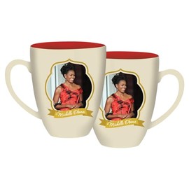 African American Expressions - Michelle Obama Mug (15 oz.) CHMUG39, Beige